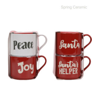 Christmas Stackable Ceramic Mug