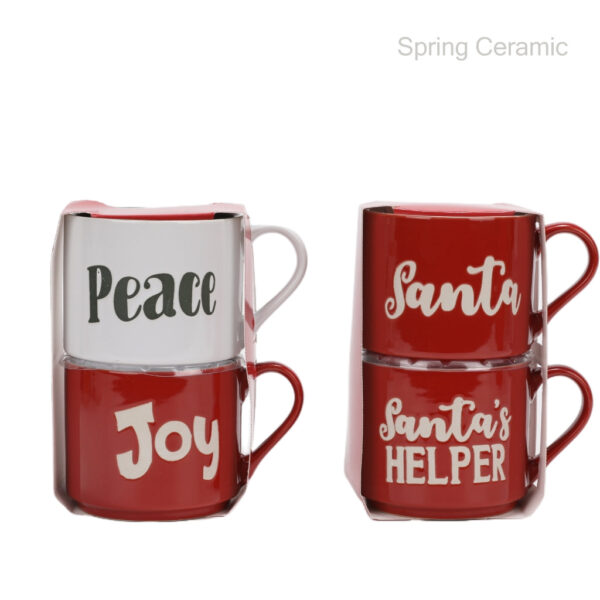 Christmas Stackable Ceramic Mug