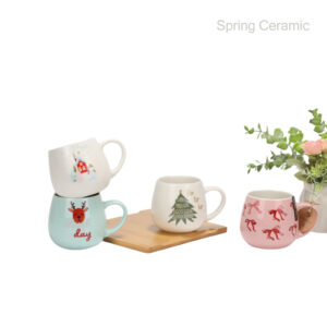 Double mold Christmas design mug