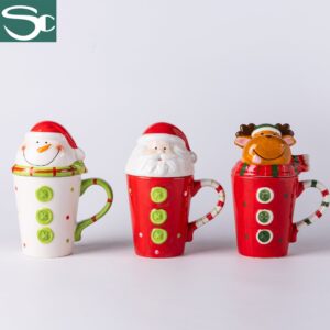 Spring Christmas design mug ,Animals cover design mug